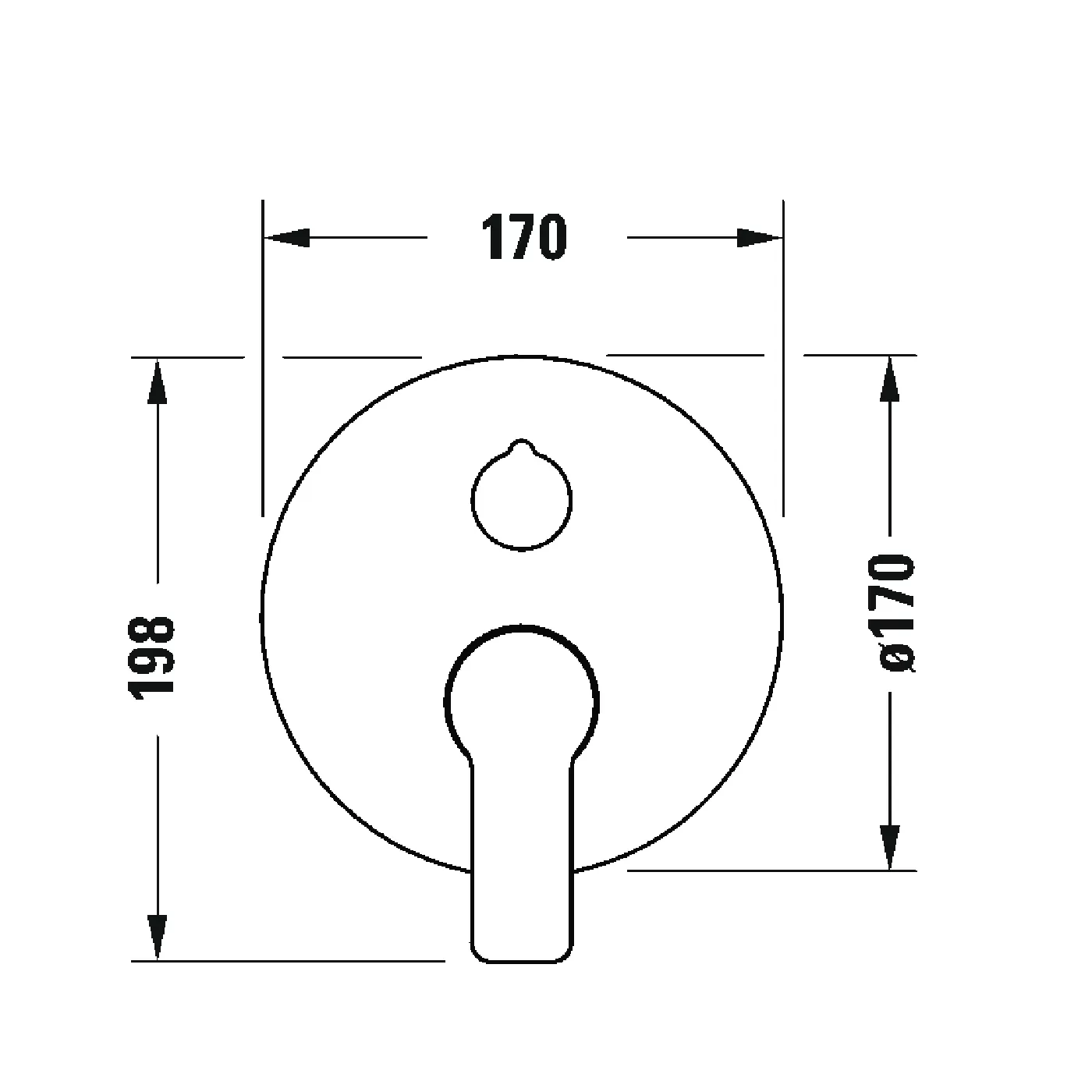 Bộ trộn lắp đặt âm tường vòi hoa sen D-Code