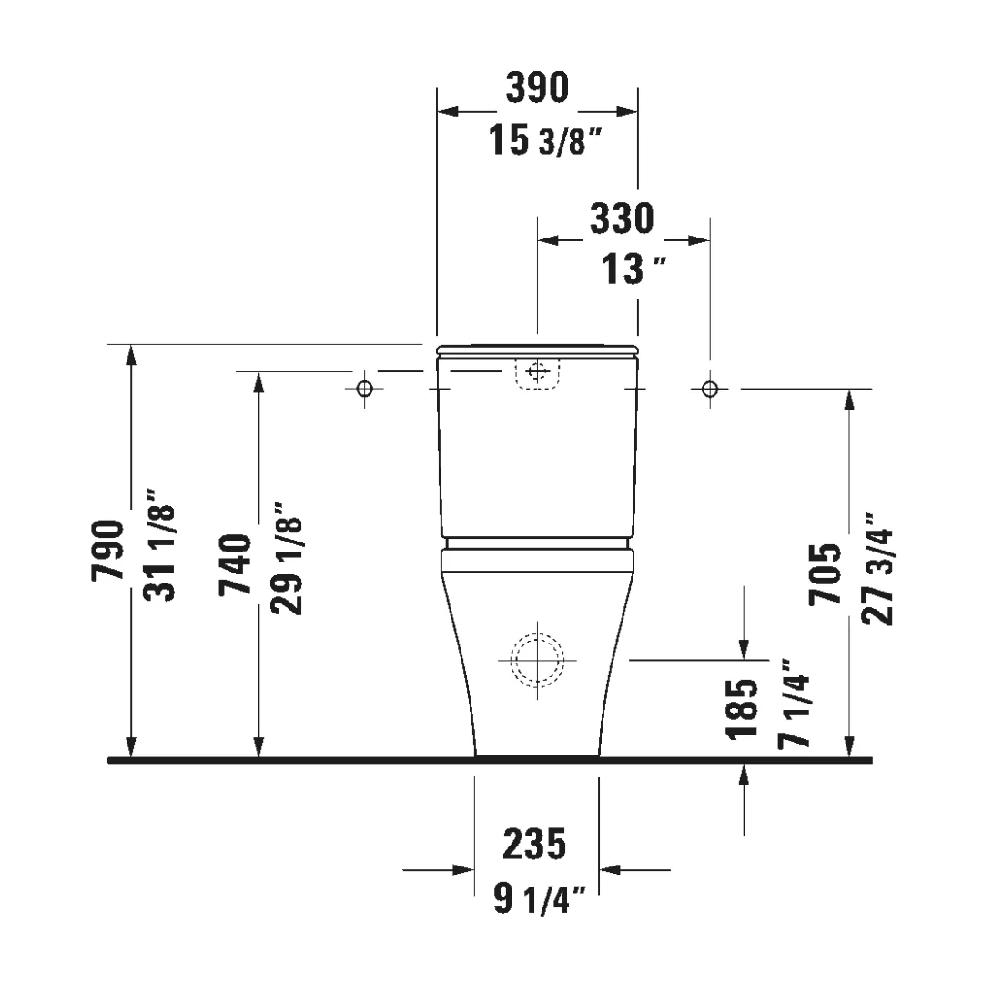 Bồn cầu 2 khối - DuraStyle