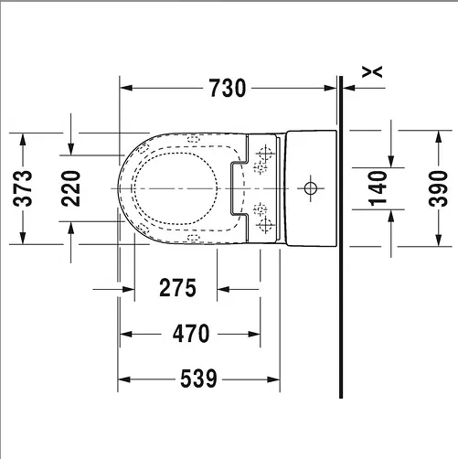 Bồn cầu đặt sàn một khối Darling New kết hợp với nắp điện tử