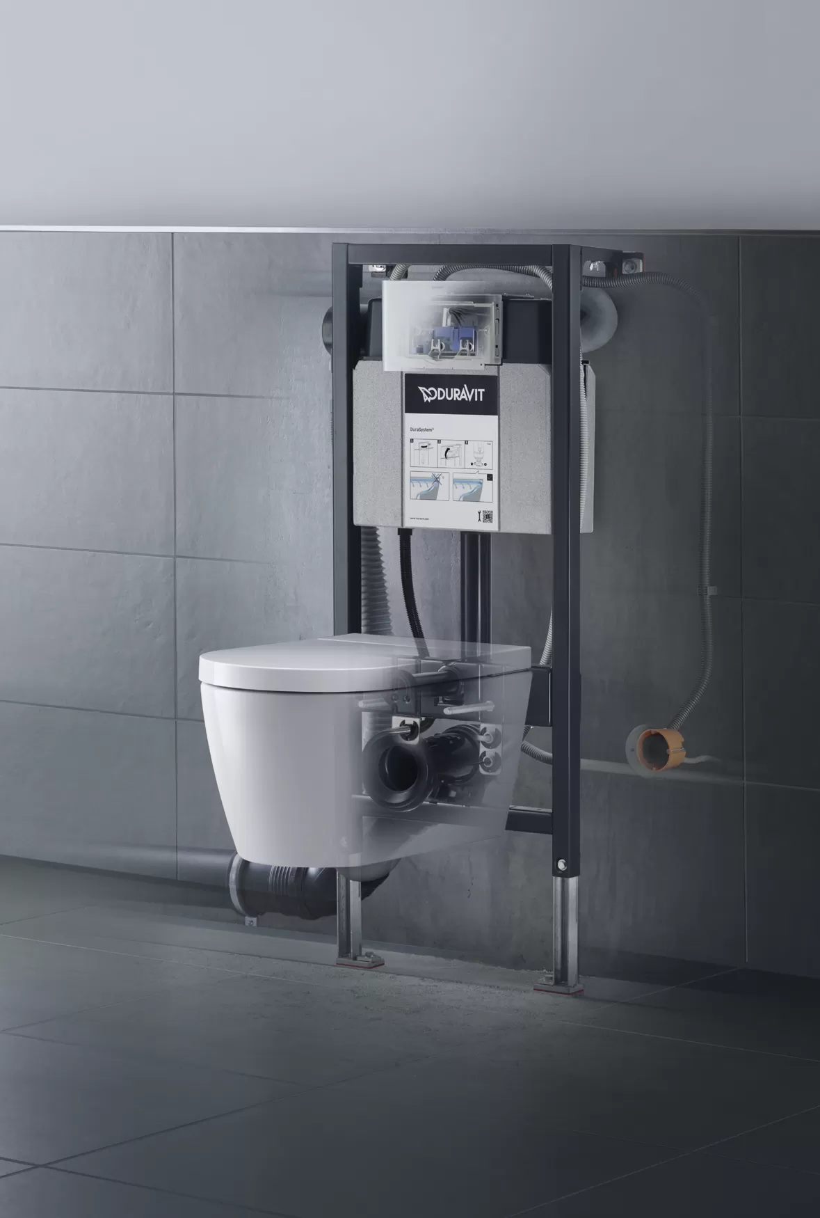 Mặt xả nước và két nước âm tường