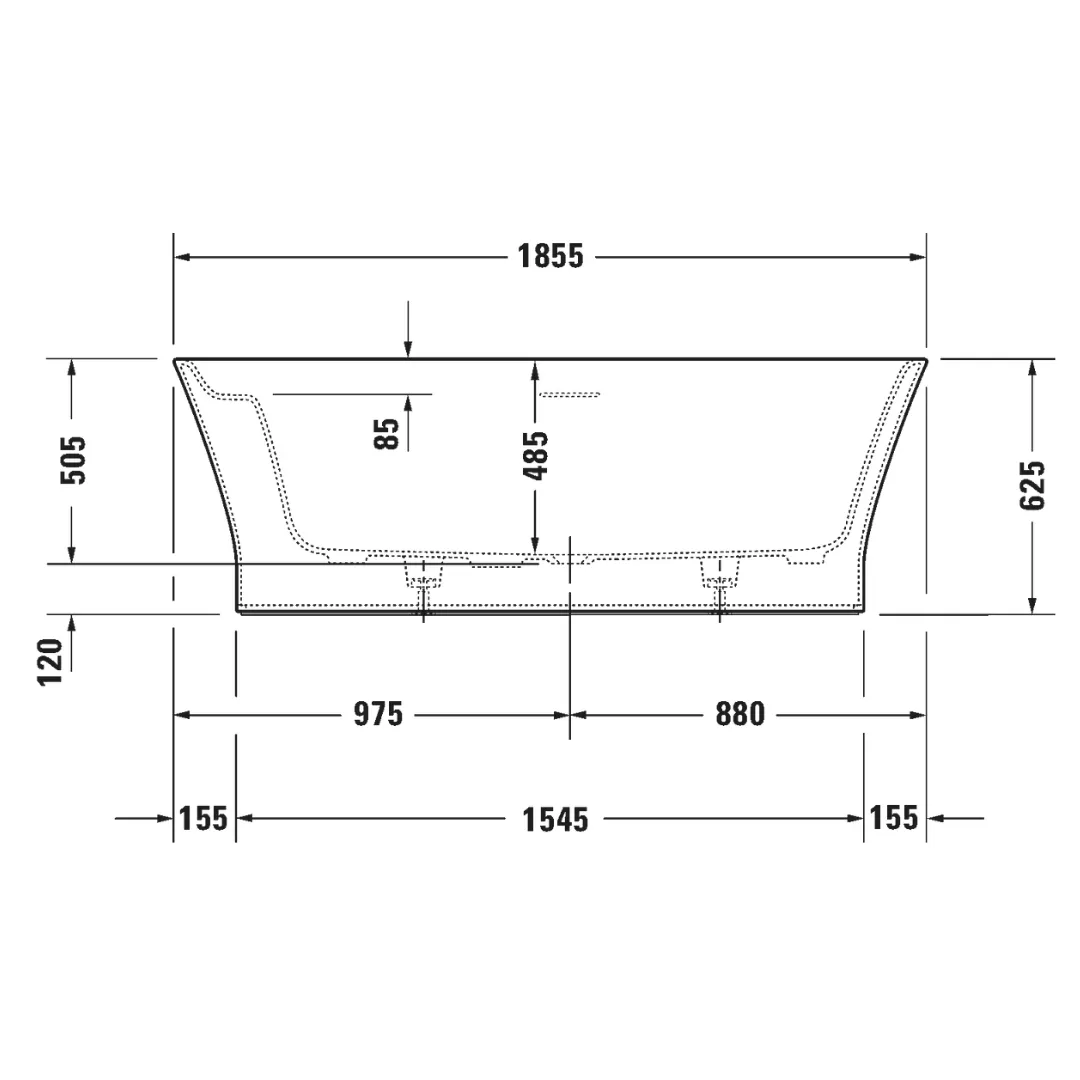 Bồn tắm đặt sàn 1855 x 885mm - Cape Cod