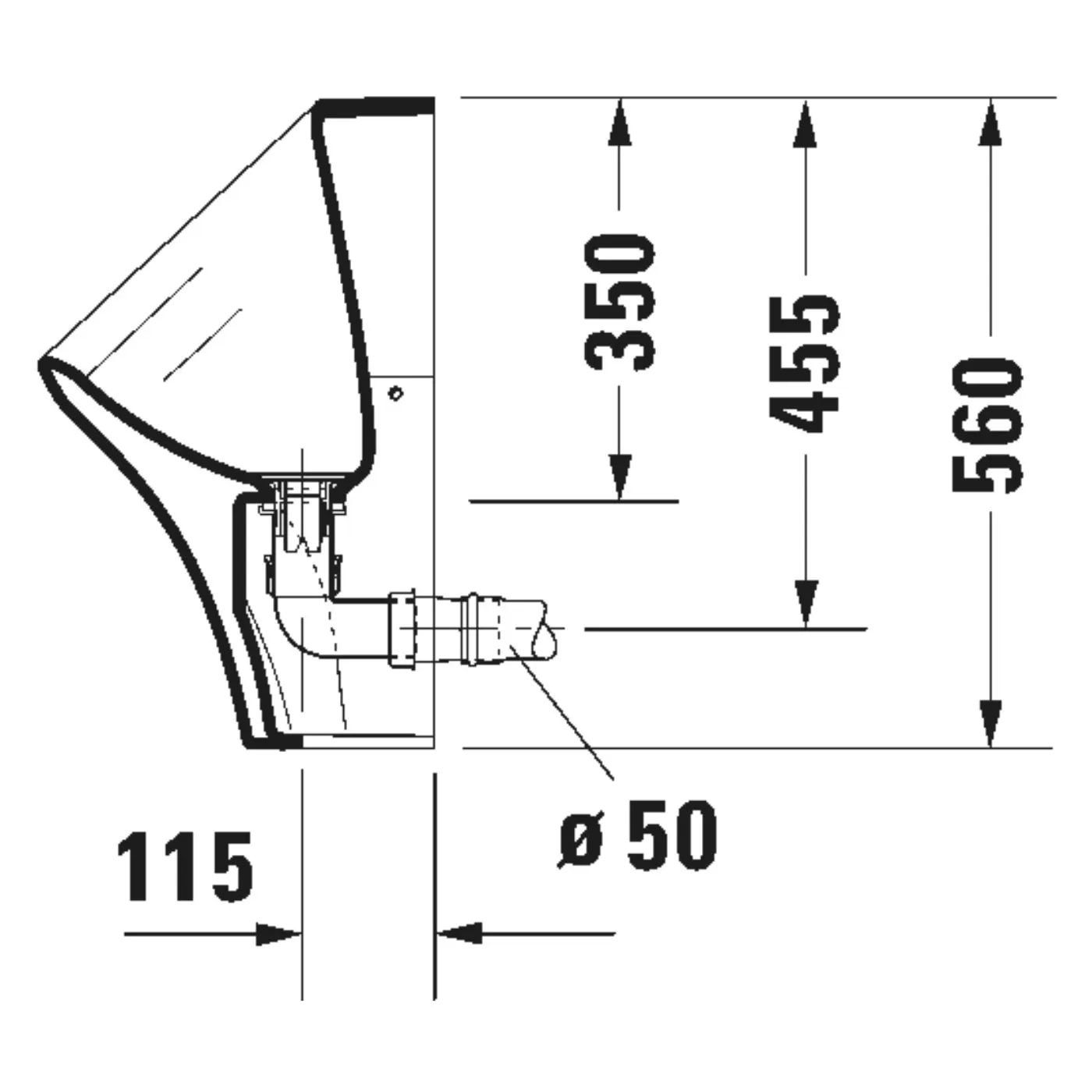 Bồn tiểu nam treo tường - Durastyle