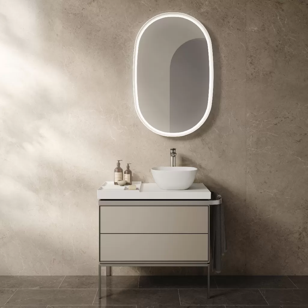 Chậu rửa đặt bàn 800x500mm, Có Lỗ thoát tràn - Aurena