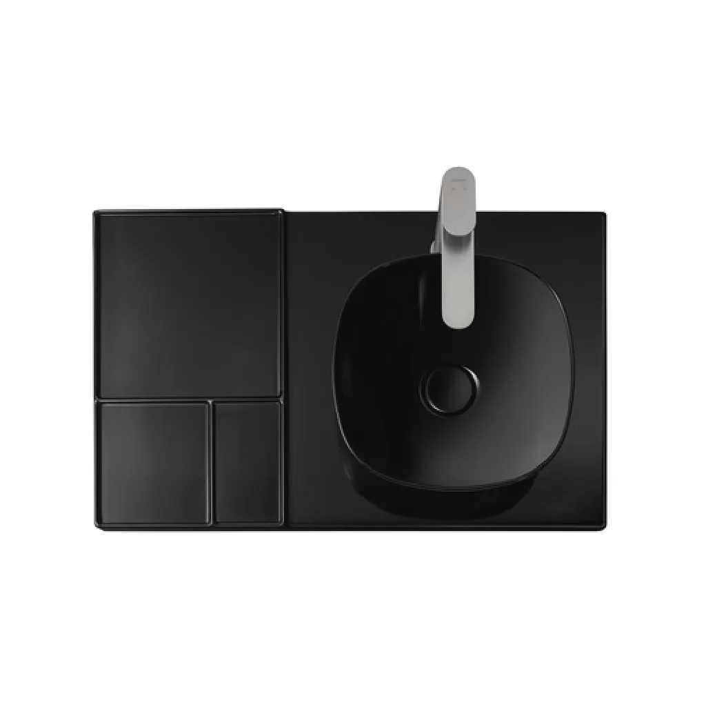 Chậu rửa đặt bàn 800x500mm, Có Lỗ thoát tràn - Aurena