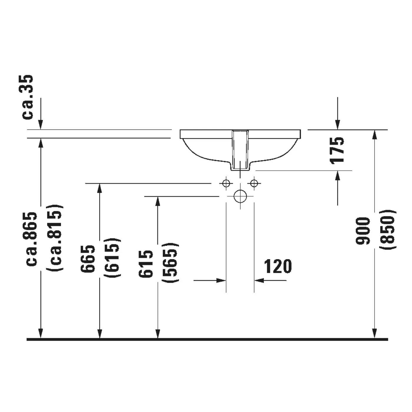 Chậu rửa âm bàn - D-code