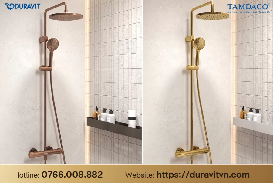 Tư vấn chọn sen tắm âm tường hay lộ thiên cho công trình nhà ở cao cấp, khách sạn và dự án bất động sản khởi công trong Năm Mới từ Duravit - tamdaco Showroom 125 Hoàng Quốc Việt, Hà Nội.