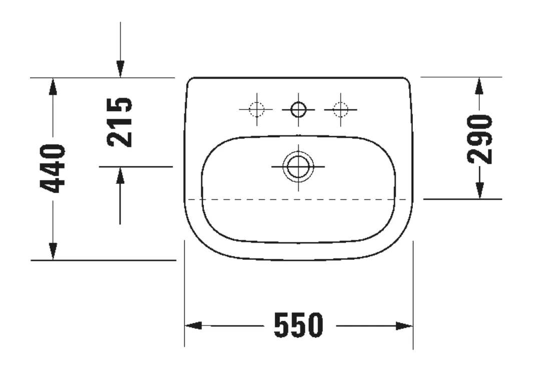 Chậu bán âm bàn - D-Code