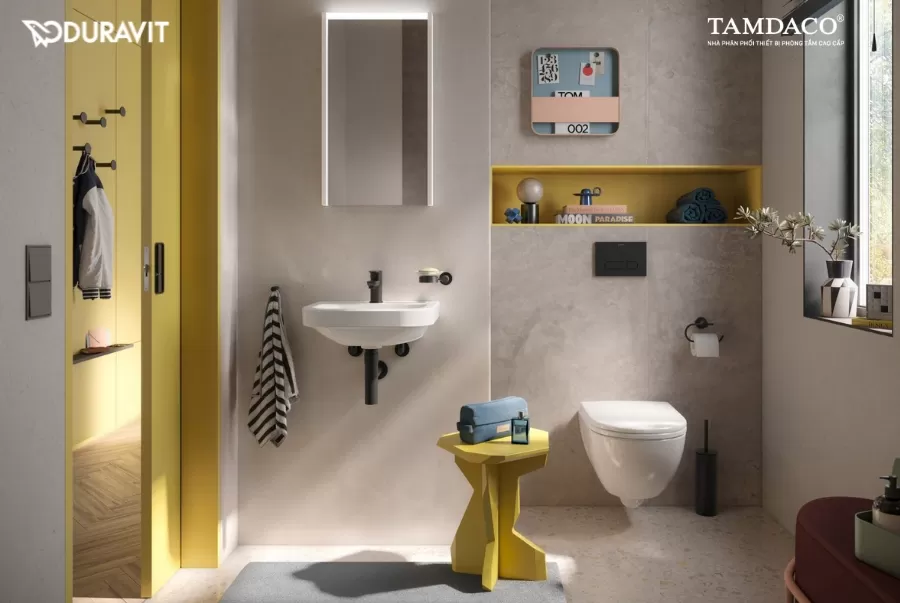 D-Code Duravit – Thiết kế mẫu phòng tắm tối giản, linh hoạt cho mọi không gian