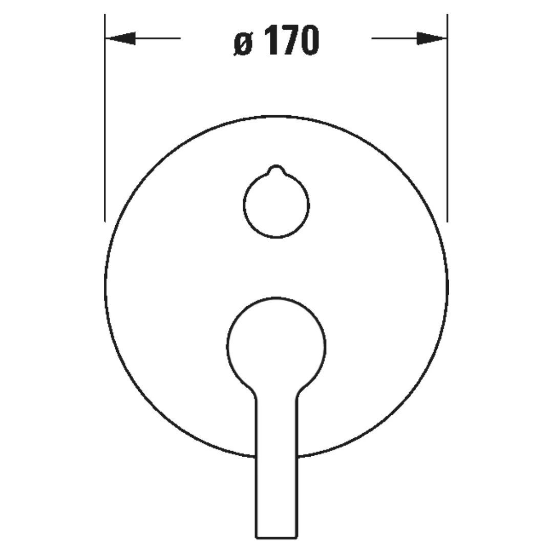 Bộ trộn nhiệt độ vòi bồn tắm âm tường - B.2