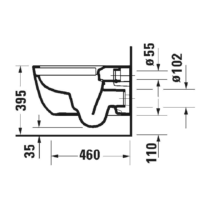 Bồn cầu treo tường Aurena HygieneFlush - DuraShield