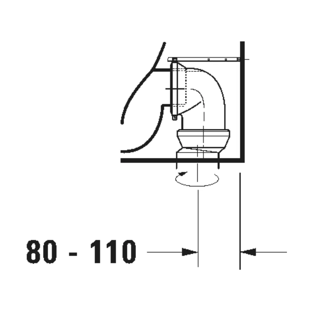 Bồn cầu đặt sàn két nước âm - D-Neo