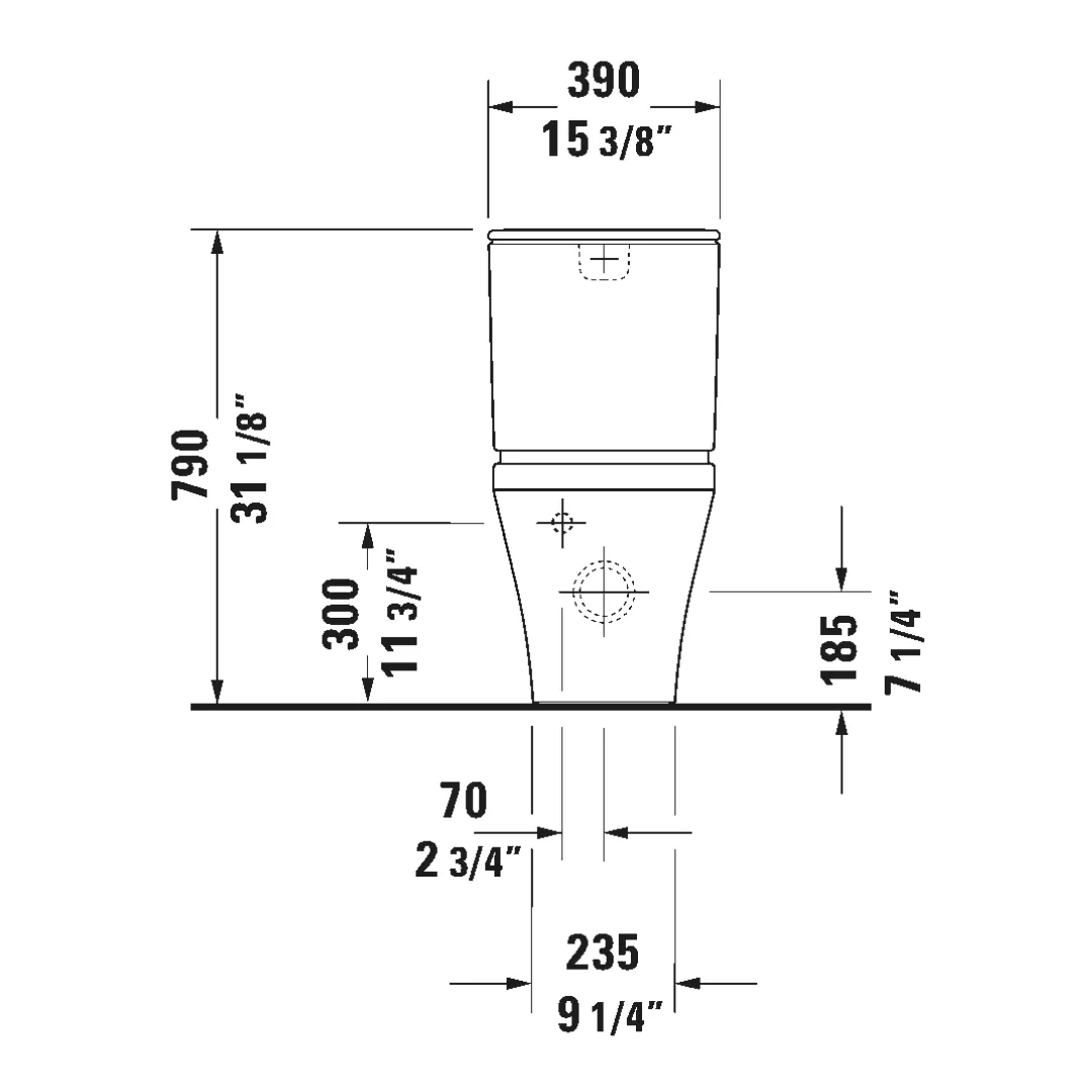 Bồn cầu 2 khối - DuraStyle