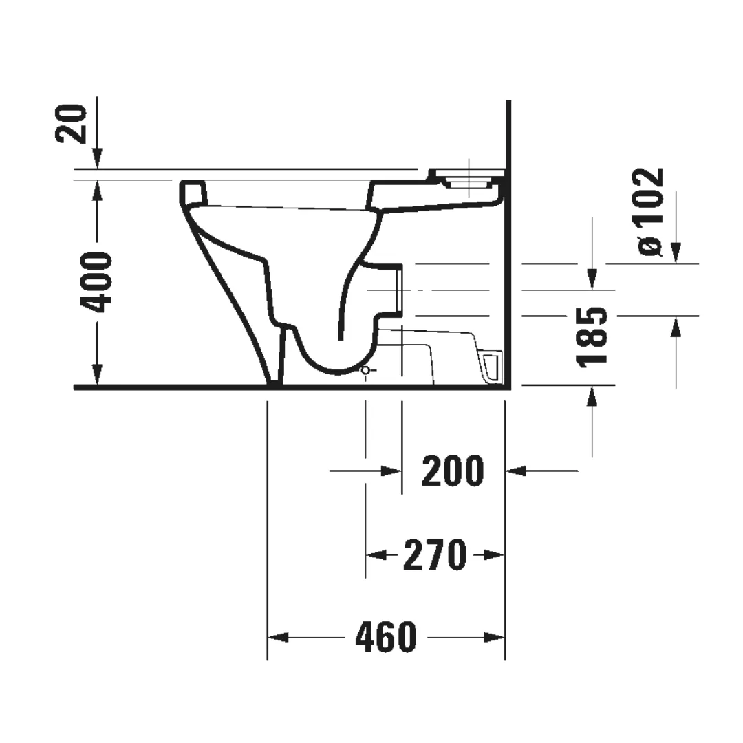 Bồn cầu 2 khối - DuraStyle