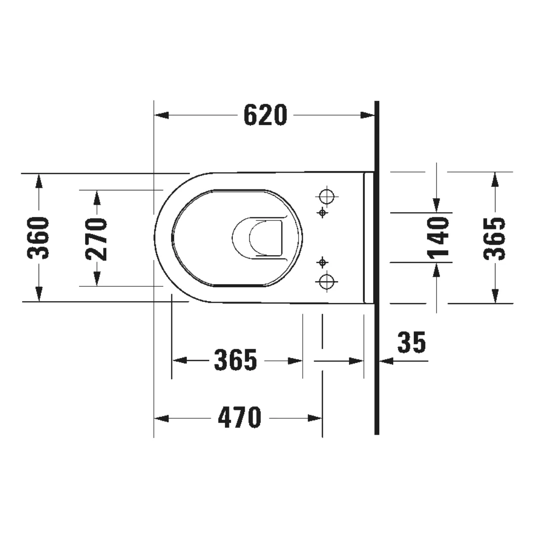 Bộ bồn cầu treo tường kết hợp nắp rửa điện tử Classic - Starck 3