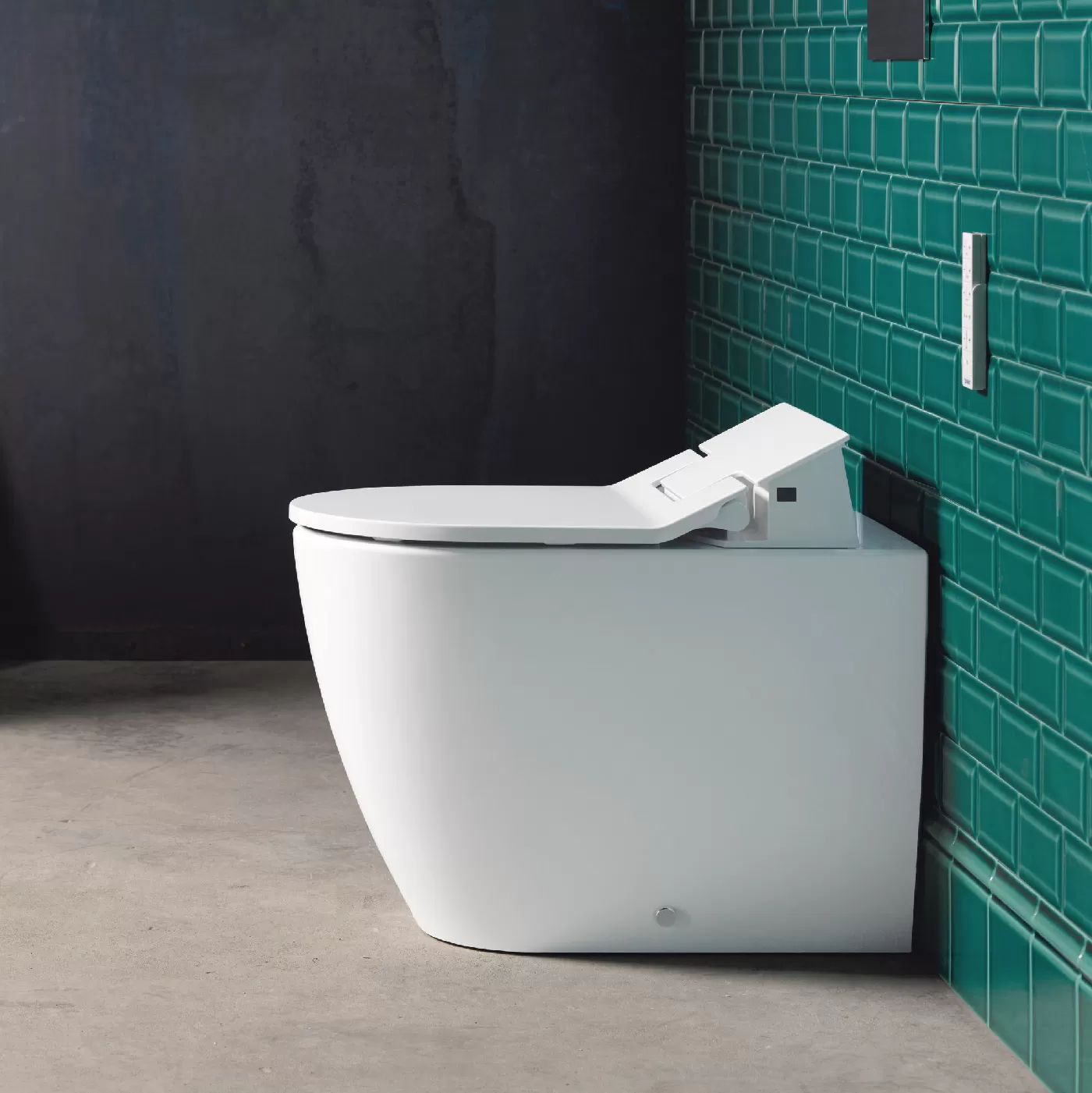 Bồn cầu đặt sàn kết hợp nắp rửa điện tử - Me By Starck