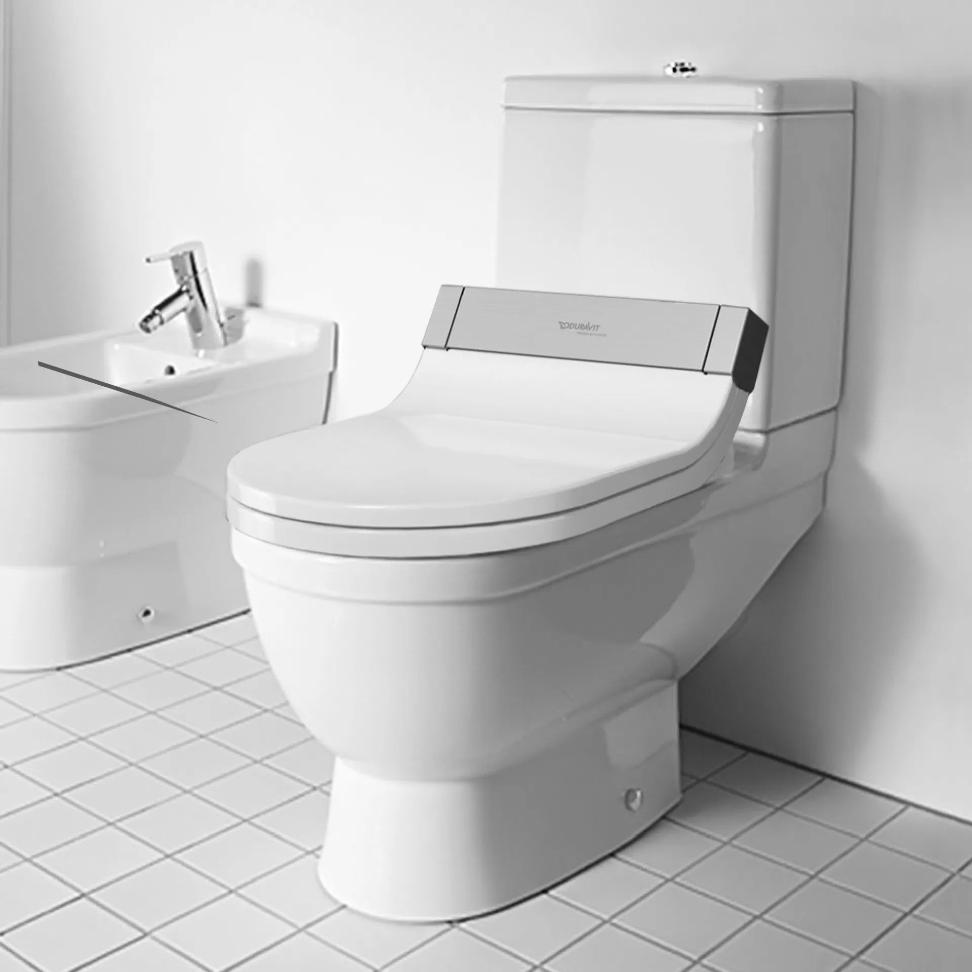 Bồn cầu 2 khối kết hợp nắp rửa điện tử - Starck 3