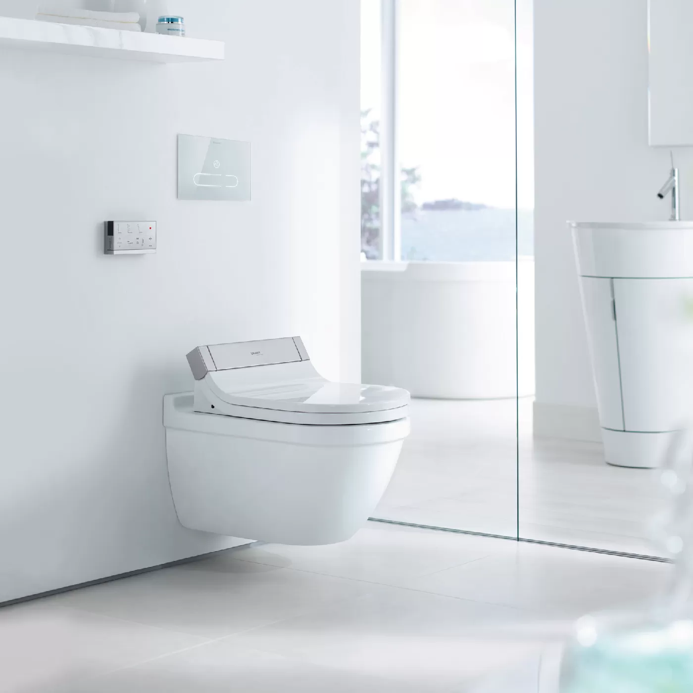 Bồn cầu treo tường Starck 3 kết hợp nắp rửa điện tử