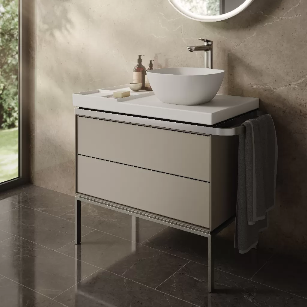 Chậu rửa đặt bàn 800x500mm, Có Lỗ thoát tràn - Aurena