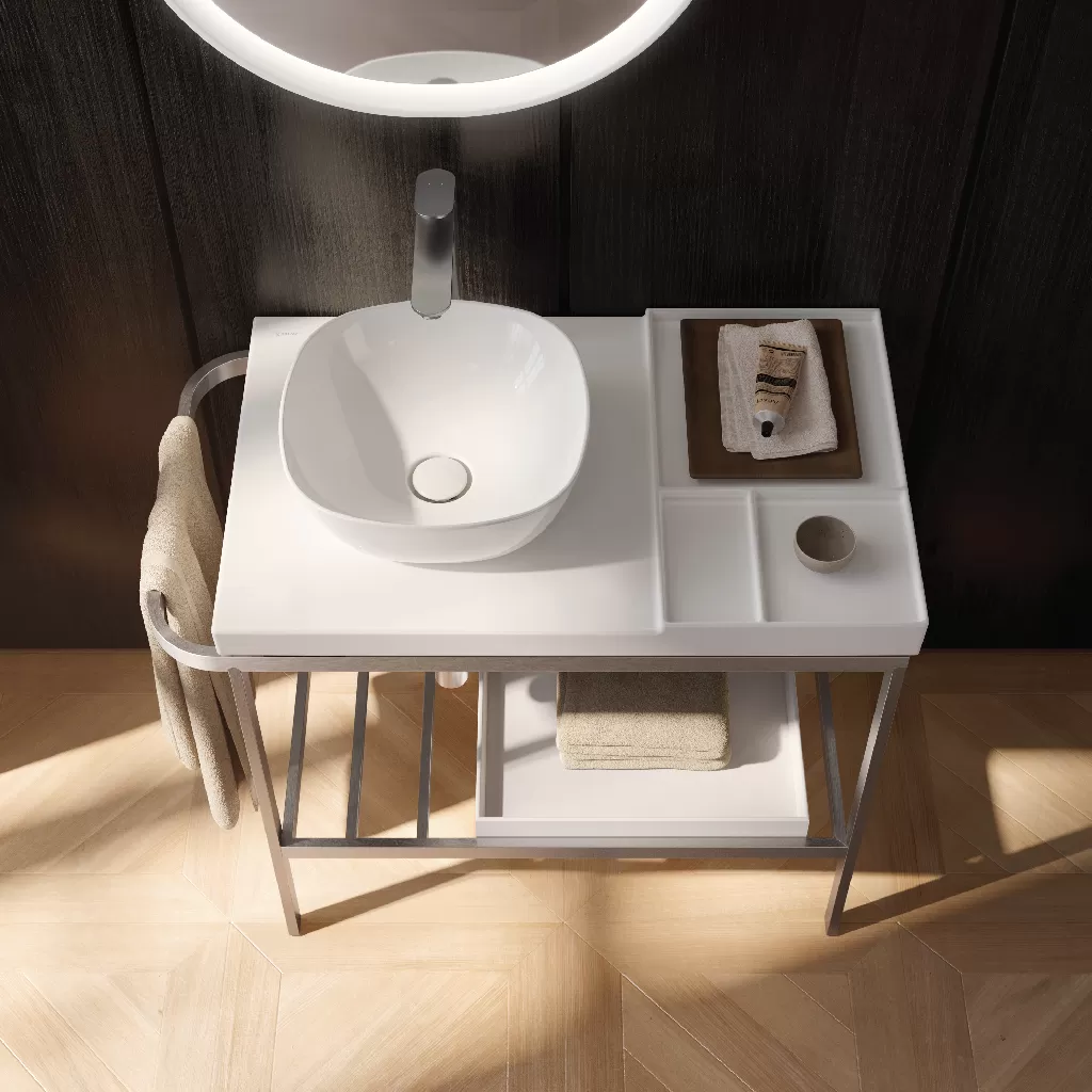 Chậu rửa đặt bàn 800x500mm, Có Lỗ thoát tràn - Aurena 099480