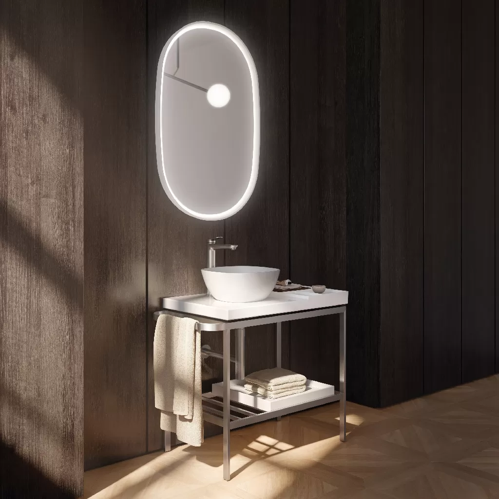 Chậu rửa đặt bàn 800x500mm, Có Lỗ thoát tràn - Aurena 099480