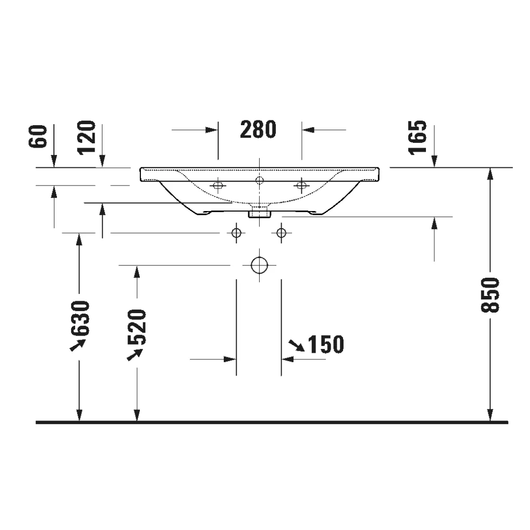 Chậu rửa treo tường - D-Neo