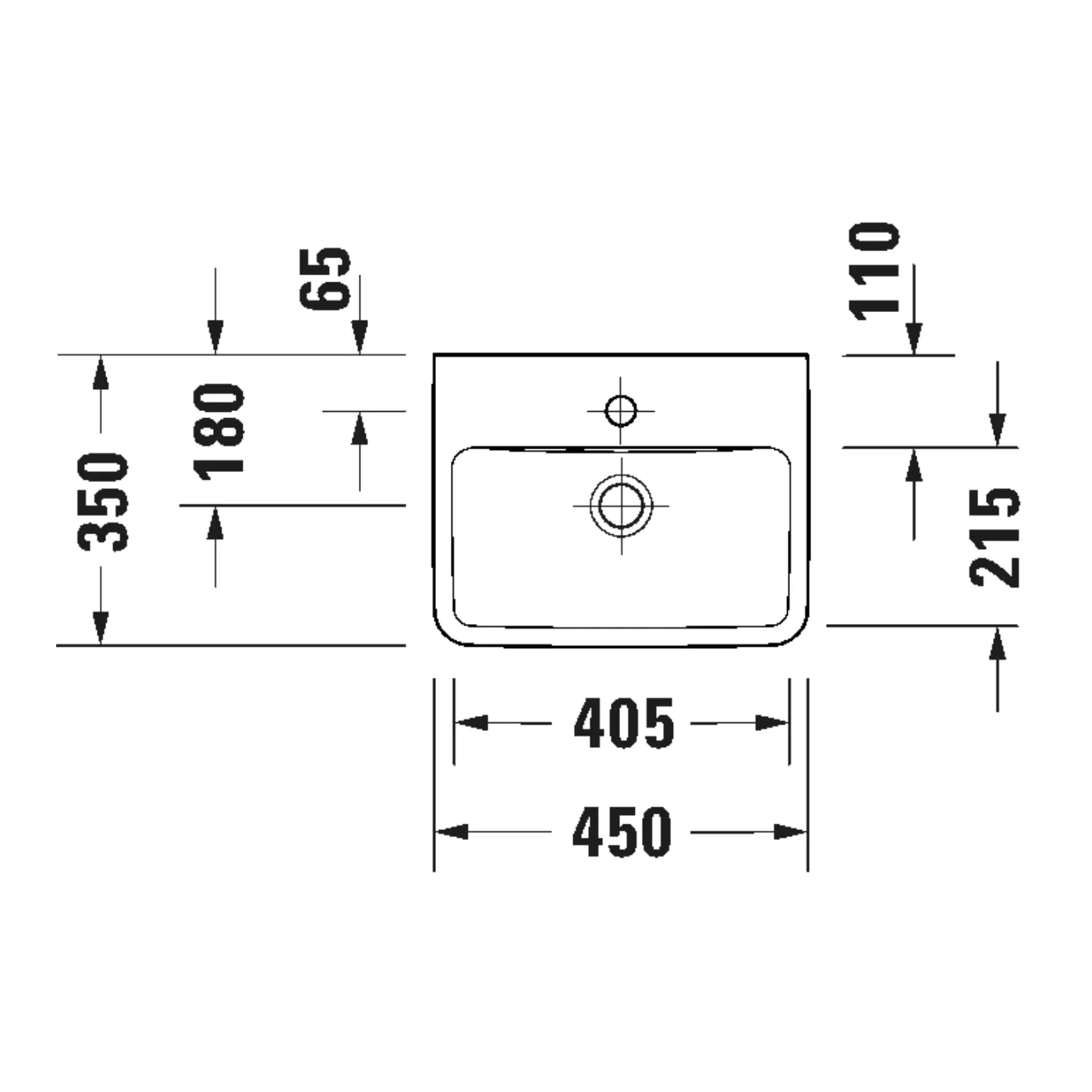 Chậu rửa bán âm - Duravit No.1