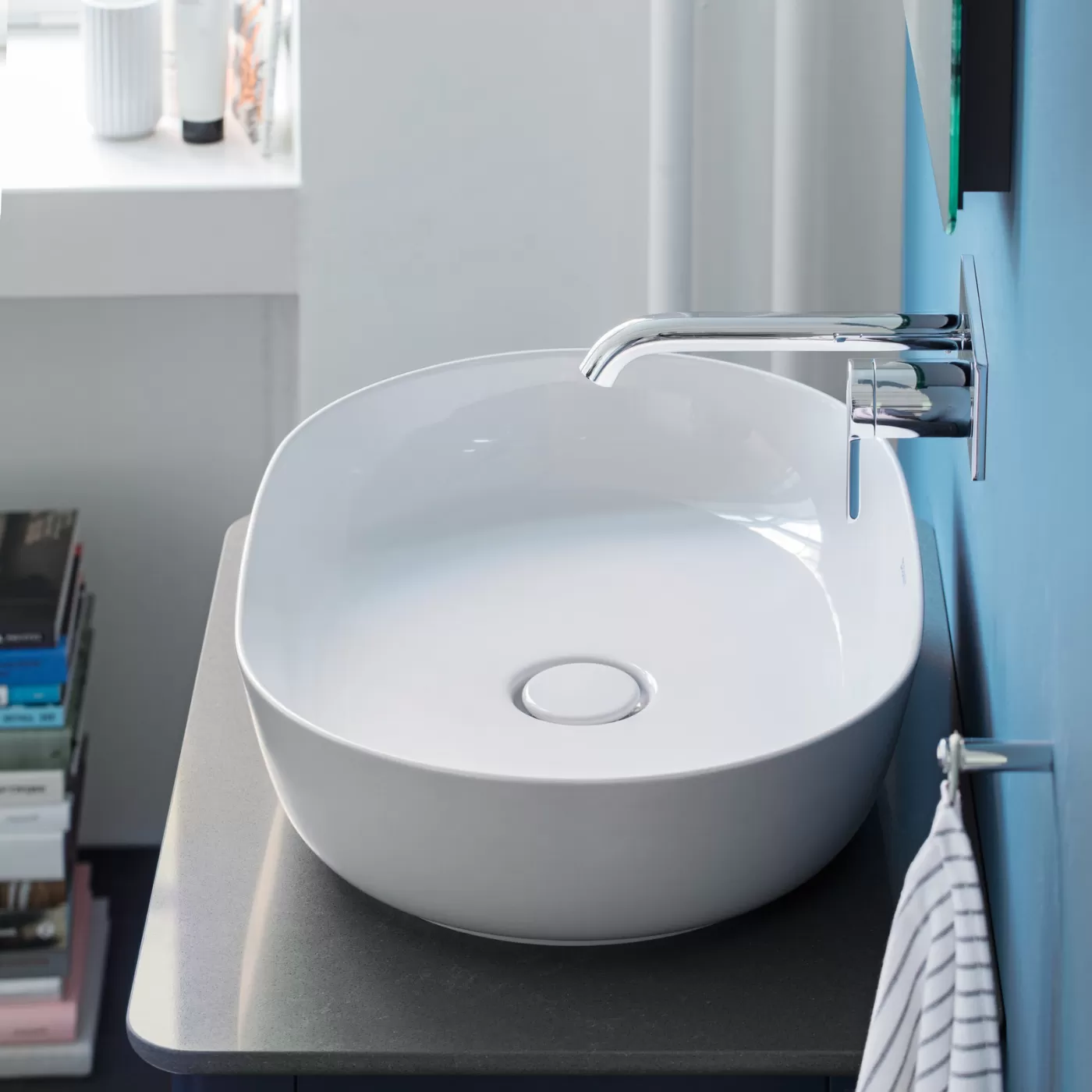 Chậu rửa đặt bàn 500x350mm, không có chống tràn - Luv