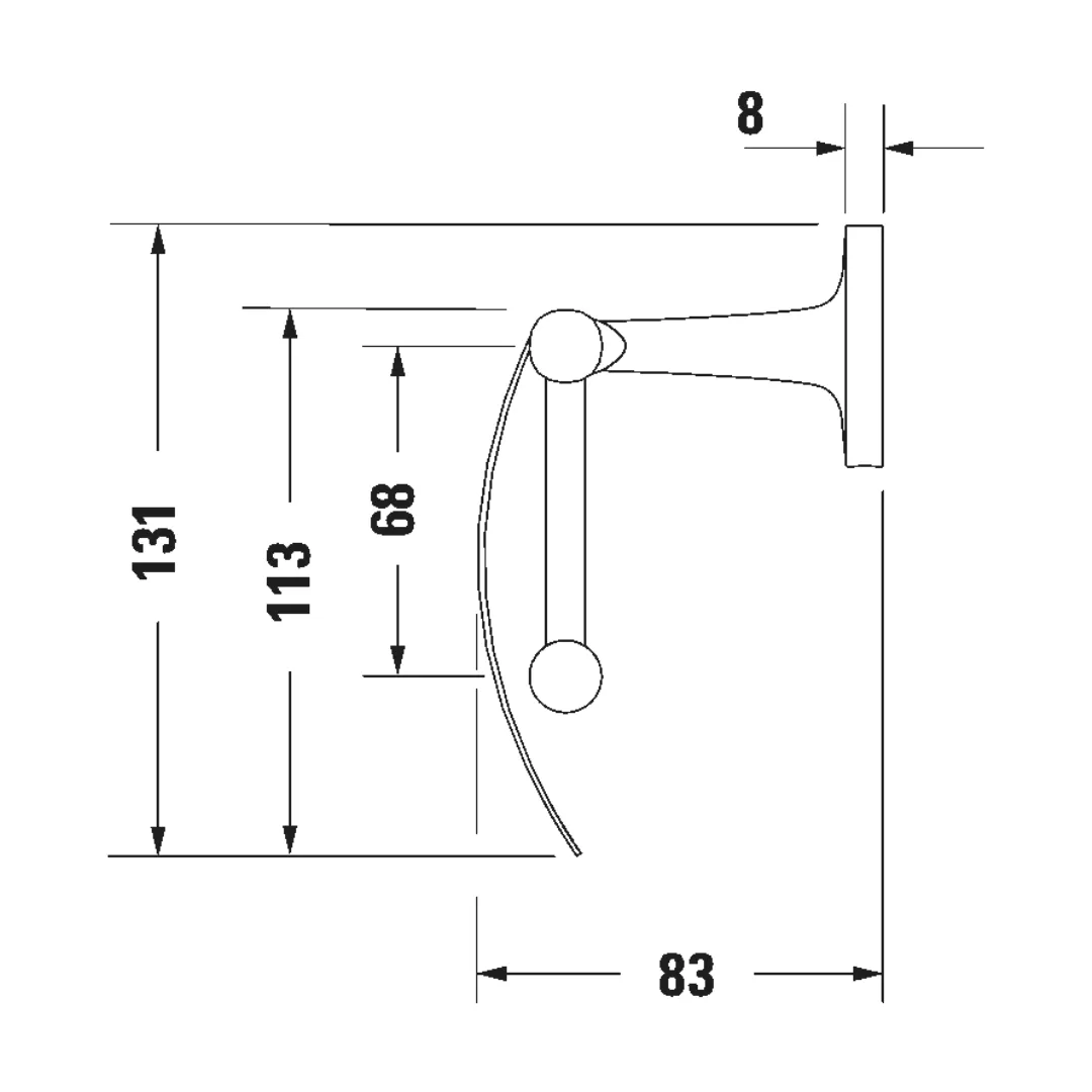 Kệ treo giấy vệ sinh - Starck T