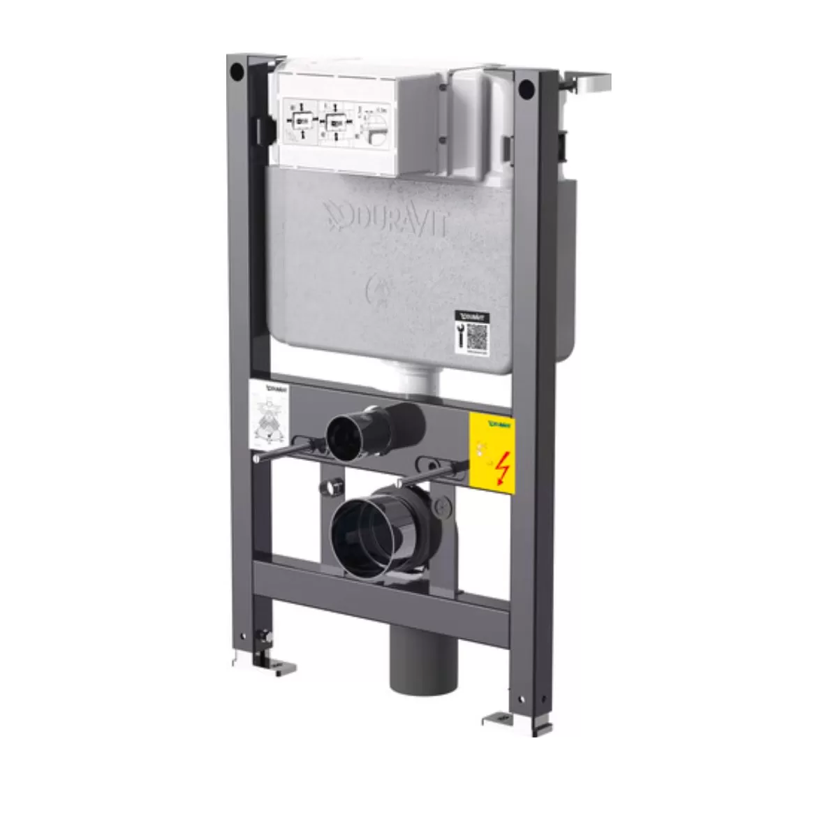 Két nước thấp âm tường, xả kép 6 lít, xả Tự động xả trước - Durasystem